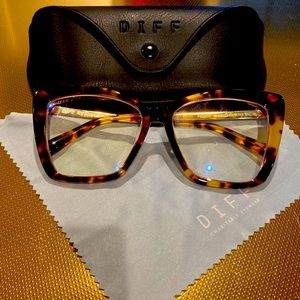 DIFF Becky IV Tortoiseshell Blue Light Glasses